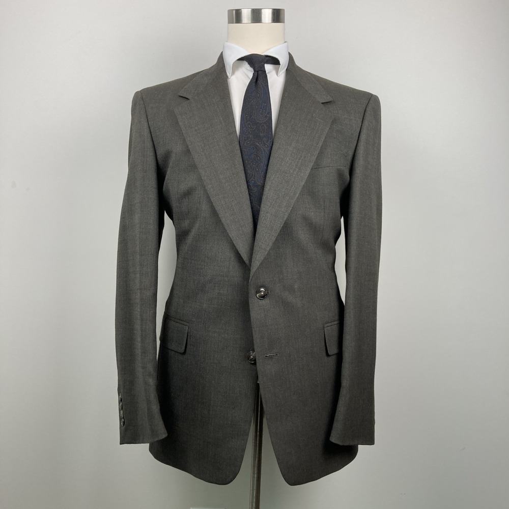Hart Schaffner Marx Men's Sport Coat Blazer 44L 100% Wool Made in USA Classic Fi